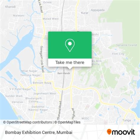 How to get to Bombay Exhibition Centre in Goregaon by bus, metro or train?