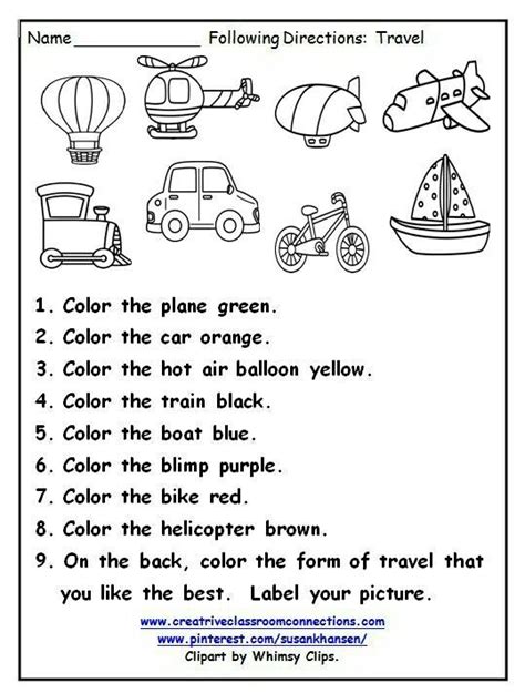 Pin by Maxine O'Flynn on interview | Transportation preschool, Transportation worksheet, Follow ...