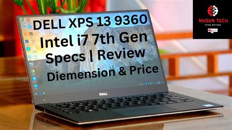 Dell XPS 13 9360 Intel Core i7 7th Gen Boderless Full HD Dsiplay Specs | Review | Dimension ...