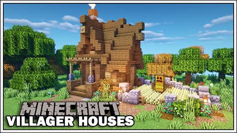 Minecraft Villager Houses - THE FARMER - [Minecraft Tutorial] - YouTube