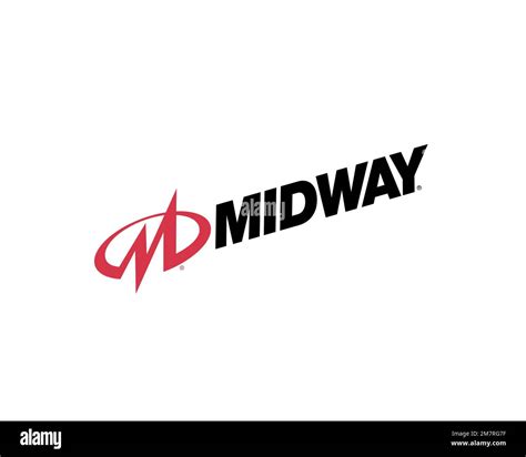 Midway Games, Rotated Logo, White Background Stock Photo - Alamy