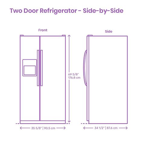 Frigidaire Side-by-Side Refrigerator Cu Ft Dimensions, 60% OFF