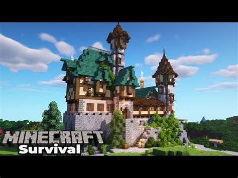 (32) How to build an Awesome Manor House in Minecraft 1.15 Survival ...