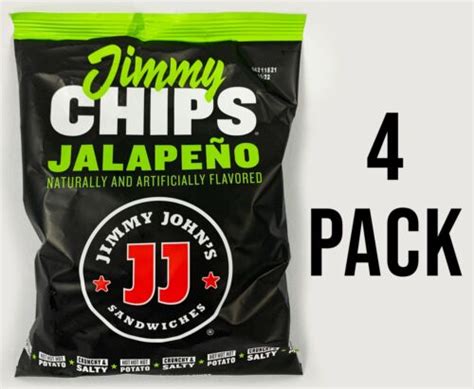 Jimmy John's Potato Chips Jalapeno Johns 2oz Bags - 4 Pack | eBay