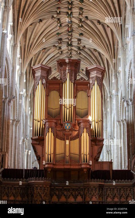 Norwich Cathedral Organ, Norfolk, UK. Reported to be one of the largest pipe organs still in use ...