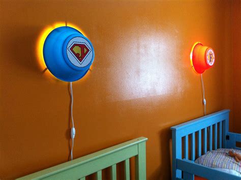 Smila wall lamps into custom kids' super hero night lights - IKEA Hackers - IKEA Hackers