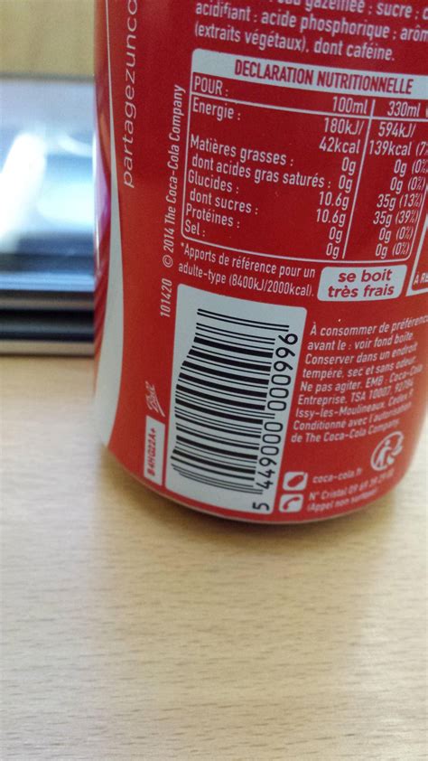 The barcode label of my coke can is shaped like a coke-bottle ...