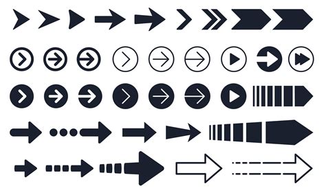 Arrow element icon set. Various arrows shape for infographic. 3423477 ...