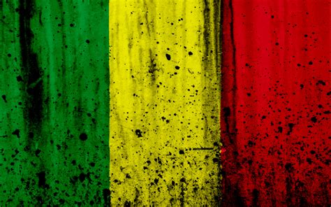 Download wallpapers Malian flag, 4k, grunge, flag of Mali, Africa, Mali ...