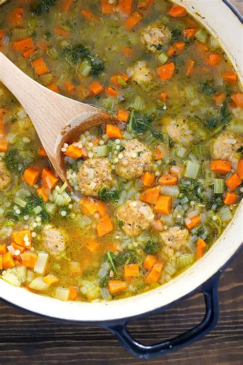 Italian Wedding Soup Recipe - Yummy Healthy Easy