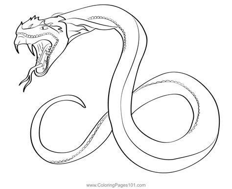 Basilisk 4 Coloring Page for Kids - Free Basilisks Printable Coloring Pages Online for Kids ...