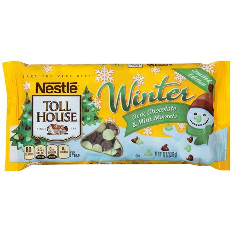 NESTLE TOLL HOUSE Winter Dark Chocolate & Mint Morsels 10 oz. Bag - Walmart.com