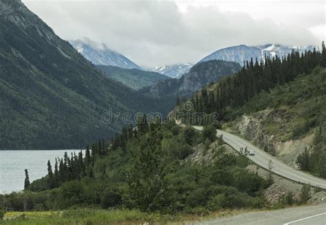 Scenic Klondike Highway stock photo. Image of geology - 100206544