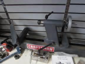 Lot Detail - VERY NICE CRAFTSMAN WOOD LATHE & ACCESSORIES