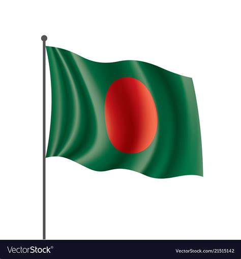 Bangladesh flag Royalty Free Vector Image - VectorStock