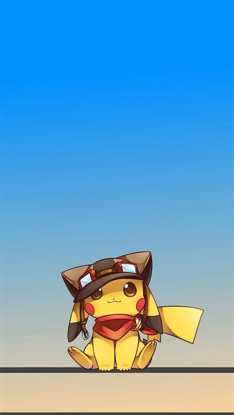 Download Pikachu iPhone With Aviator Helmet Wallpaper | Wallpapers.com