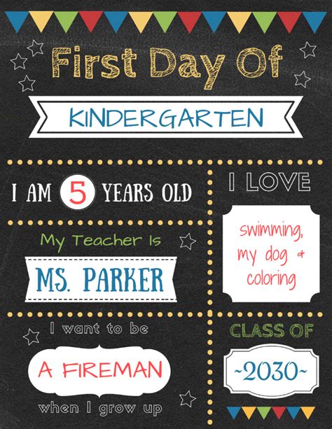 Editable first day of school signs to edit and download for FREE! | First day school sign ...