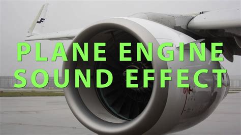 Plane Engine Sound Effect - YouTube