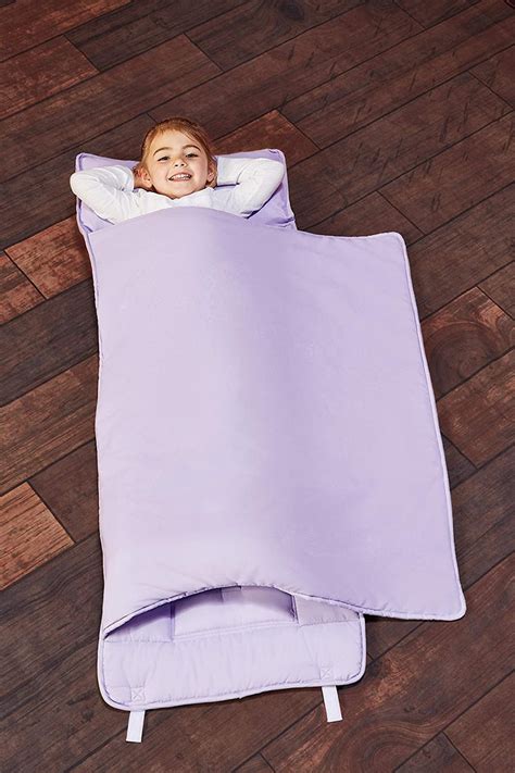 EVERYDAY KIDS Toddler Nap Mat with Removable Pillow - Lavender ...