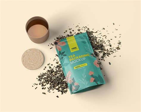 Free Tea Packaging Mockup PSD | Mockuptree