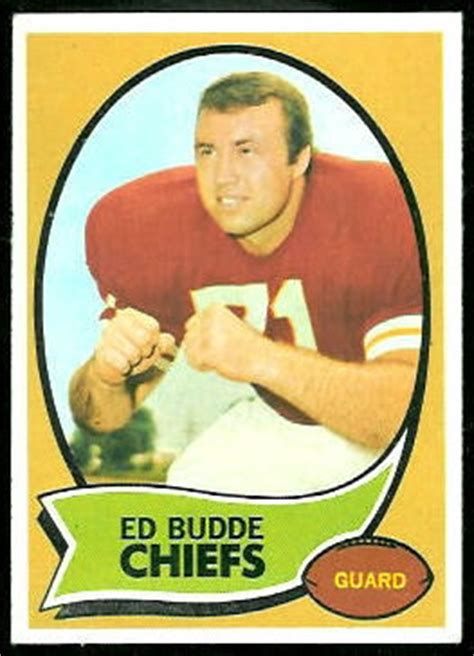 1970 Topps Football Card #77: Ed Budde