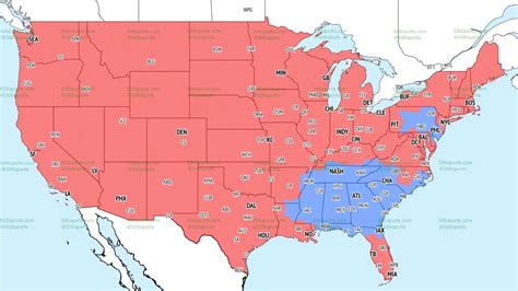 506 Sports - NFL Week 3 TV Broadcast map : r/nfl