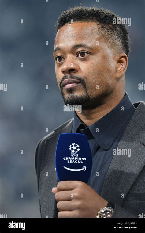 Patrice Evra of Amazon during the UEFA Champions League 2021/22 Round of Sixteen Second Leg ...