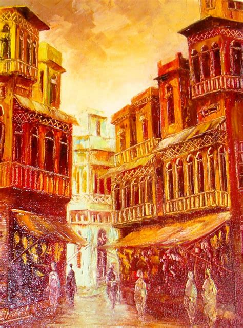 ART WORLD: Old buildings painting GALLERY 2