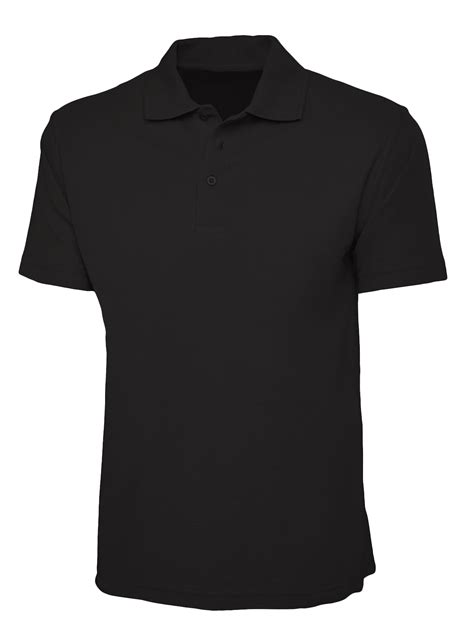 Plain Black Polo Shirt – Cutton Garments