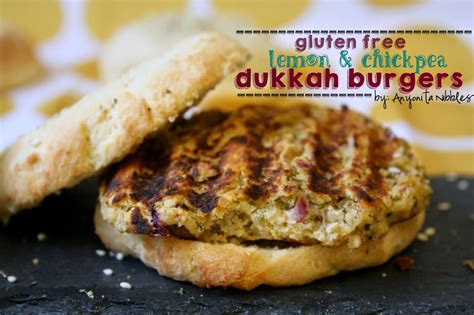 Anyonita Nibbles | Gluten Free Recipes : Vegetarian Lemon & Chickpea Dukkah Burgers on Best Ever ...