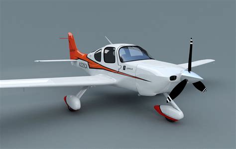 CIRRUS SR-22 airplane 3D Model .max .obj .3ds .mtl - CGTrader.com