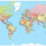 World Map old colors illustration: countries, cities, water objects Stock Vector Image by ...