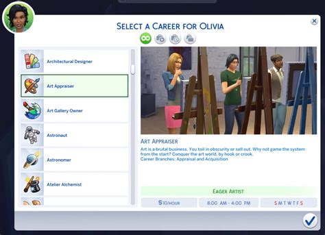 Art Appraiser Career | Career and Activity Mods for The Sims 4 | MySims4Mods