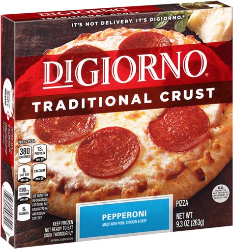 DiGiorno, Traditional Crust, Pepperoni, 9.3 oz. Pizza (10 Count) - RocketDSD