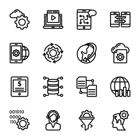 Data Management Flat Icons Pack 26970331 Vector Art at Vecteezy