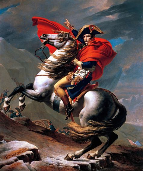 Napoleon Crossing the Alps Painting by Jacques Louis David Art - Etsy ...