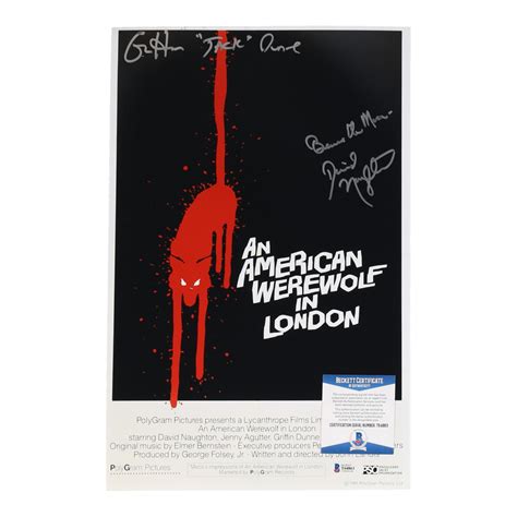 David Naughton & Griffin Dunne Signed "An American Werewolf in London ...