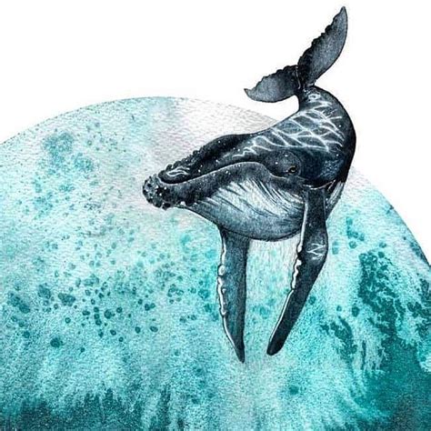 30 Whale Watercolor Painting Ideas | Watercolor whale, Whale painting ...