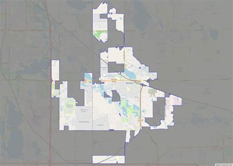 Map of Windsor town, Colorado - Thong Thai Real