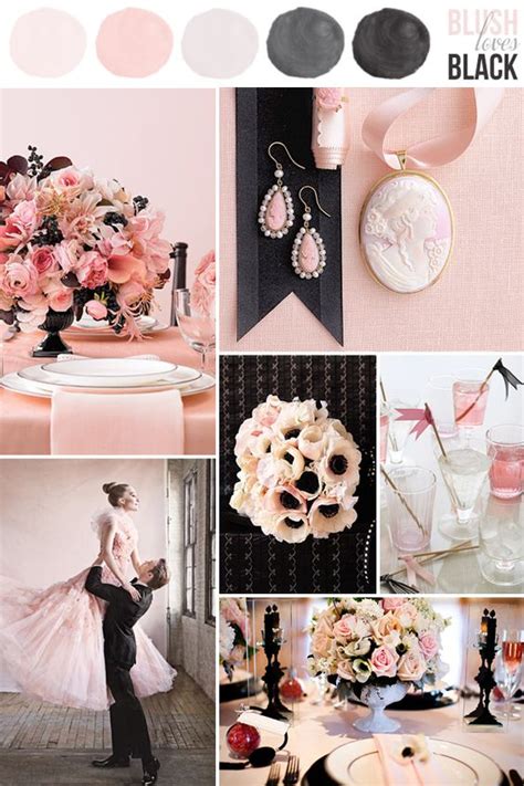 ️ 25 Chic Blush and Black Wedding Ideas - Hi Miss Puff