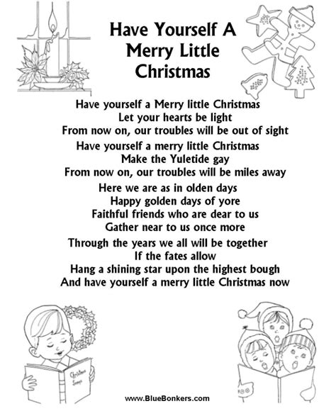 Bible Printables - Christmas Songs and Christmas Carol Lyrics - HAVE ...