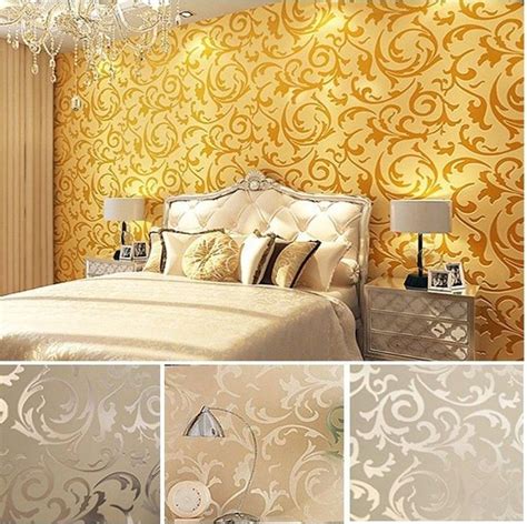 High-End 10M Luxury Embossed Patten/Textured Wallpaper Rolls Victorian ...