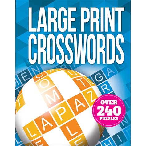 Large Print Puzzle Book - Crosswords | Books - B&M