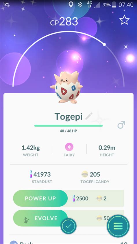 Shiny Togepi has been hatched. : r/TheSilphRoad