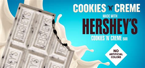 Cookies ‘n’ Crème Made With Hershey's® Cookies ‘n’ Creme Bar: Frozen ...