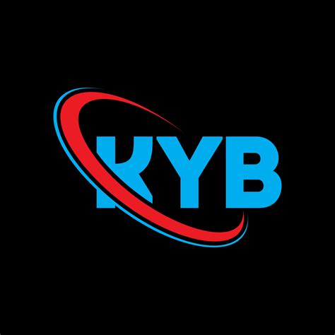 logotipo de kyb. carta kyb. diseño del logotipo de la letra kyb. Logotipo de las iniciales kyb ...