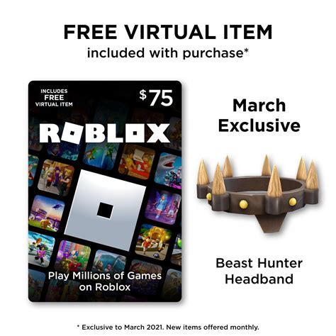 Roblox $75 Digital Gift Card [Includes Exclusive Virtual Item] [Digital Download] - Walmart.com ...