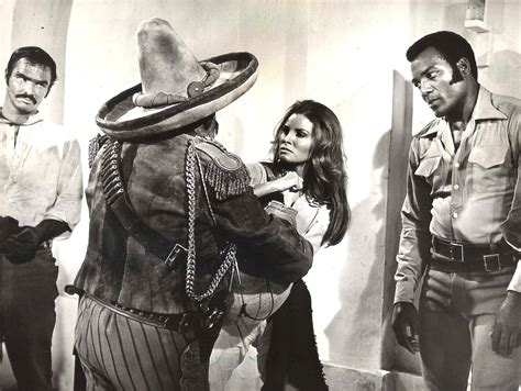 RAQUEL WELCH, JIM BROWN & BURT REYNOLDS in "100 Rifles" Original ...