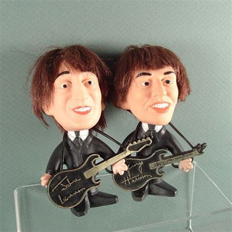 1964 Remco Beatles Dolls w Instruments Lennon Harrison Starr McCartney ...