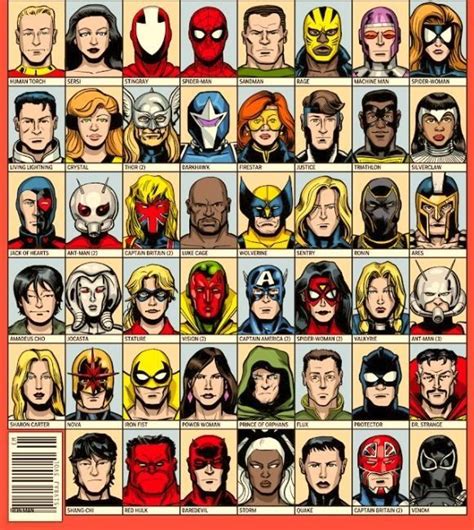 Marvel Hero Characters